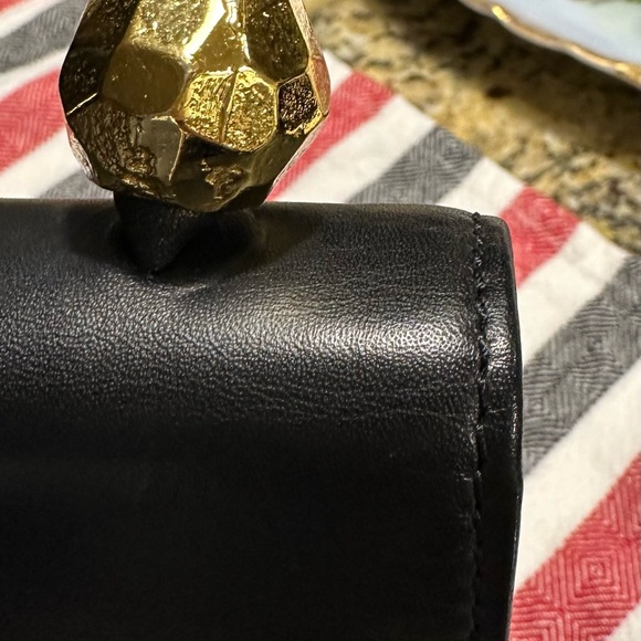 Edouard Rambaud, French luxury. Black leather, gold tone hardware. Clean - Picture 10 of 12